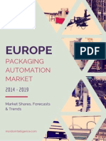 Europe Packaging Automation Market by Solutions, Products, End Users, Countries and Vendors - Forecasts, Trends and Shares (2014- 2019)