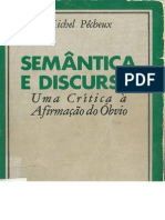 PECHEUX, Michel - Semantica e Discurso