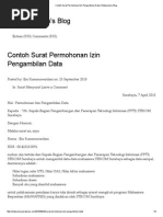 Contoh Surat Permohonan Izin Pengambilan Data - Enikusuma's Blog