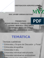 Técnicas cualitativas agropecuarias