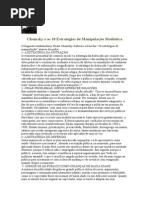 Chomsky e as 10 Estratégias de Manipulação Mediática
