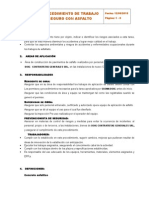 Procedimiento de Trabajo Seguro Con Asfalto