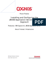 Configuration of COGNOS and JBOSS