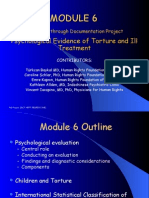 Psychological Evidence of Torture and Ill Treatment: Prevention Through Documentation Project