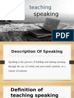 Ppt Teaching Speaking