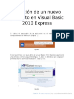 Creacion de Nuevo Proyecto en Visual Basic 2010 Express