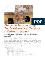 Stacco Da Terra Con Trap Bar Considerazioni Tecniche Sull