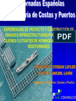 Infraestructuras portuarias mediante cajones flotantes