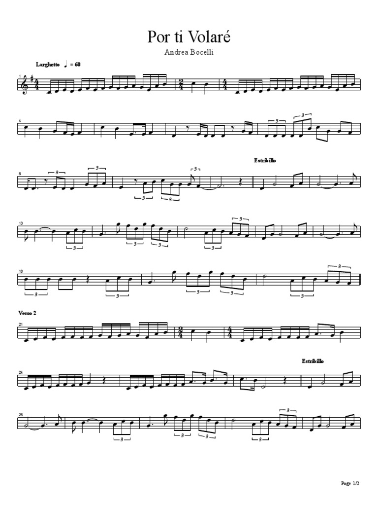 Por Ti Volaré by Andrea Bocelli