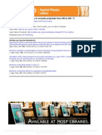 Conductivity spectroscopy in aromatic polyimide