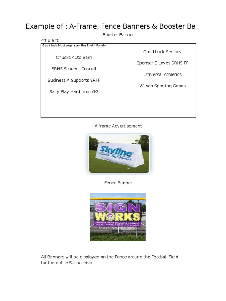 Example of Banners | PDF | Sports & Recreation