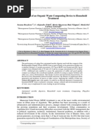 Evaluation of an Organic Waste Composting Device to Household Treatment