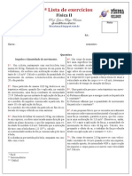 5ª Lista de Fisica II