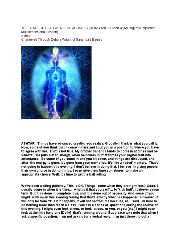 The State of Lightworkers Address | PDF | Ascended Master | Meditation