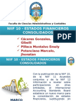 NIIF 10 Estados Financieros Consolidados