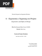 Segurança e Ergonomia no Projeto (Ergonomics and Safety in Design)
