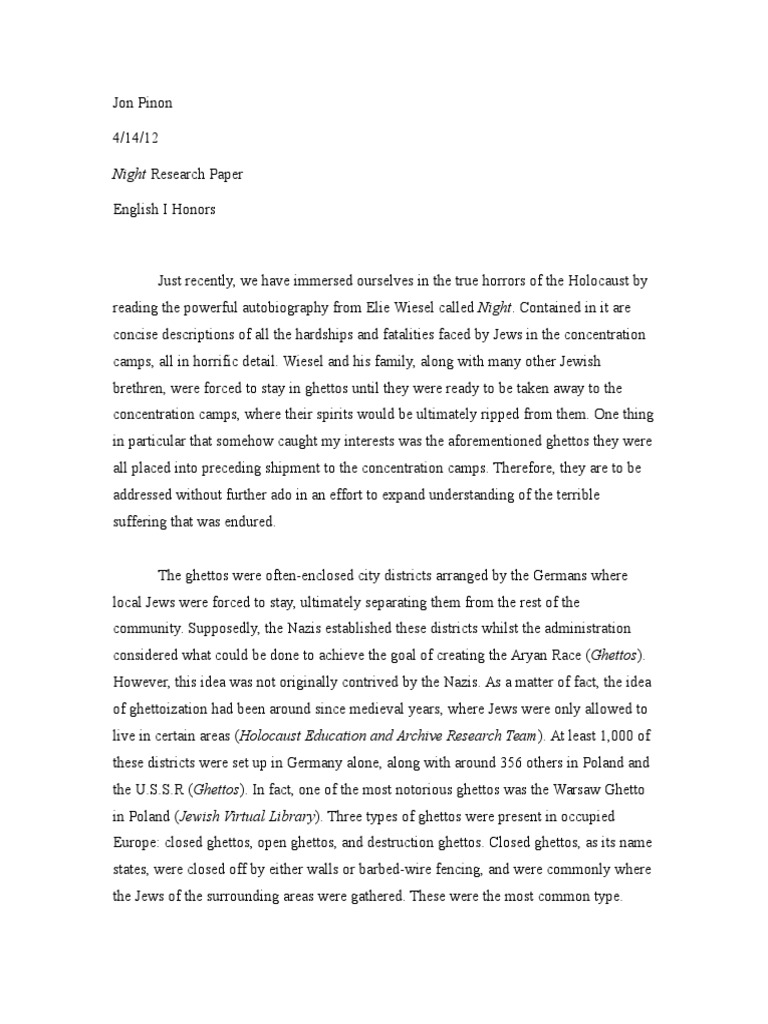 essay on the holocaust