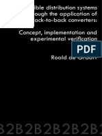 Flexible Distribution Systems Through the Application of Multi Back to Back Converters Concept Implementation and Experimental Verification
