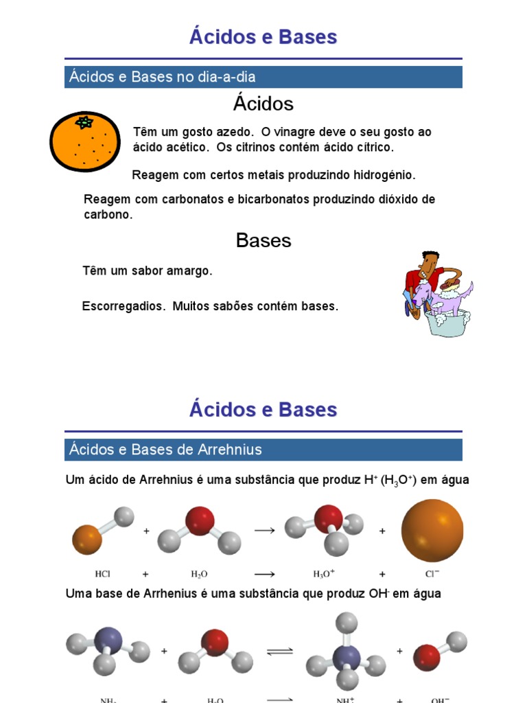 Ácidos e Bases no Cotidiano | PDF | Ácido | Ph