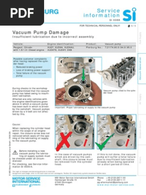 Peugeot Citroen Vacuumpomp Xud9