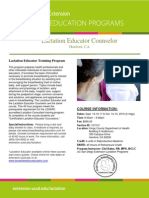 Lactation Educator Counselor Course - Fall 2015