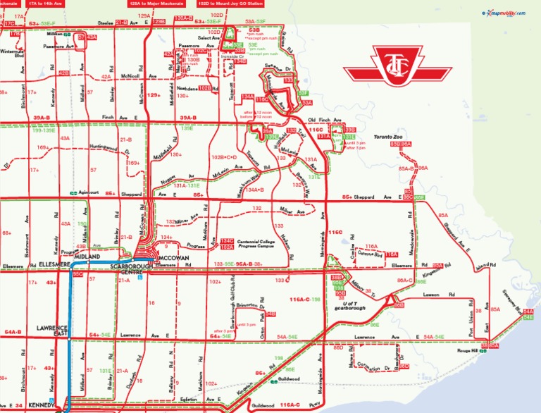 Scarborough Bus Routes Overview | PDF