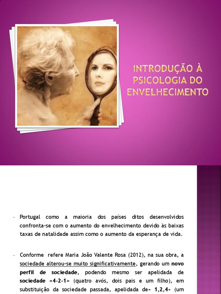 Psicologia do Envelhecimento em Portugal | PDF | Envelhecimento ...