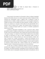 O Tema Aspectos Socieconômicos Na Prevenção Do Câncer de Mama Da População Feminina de Silva Jardim Relaciona