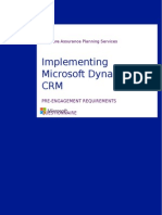 03 Pre-Engagement Requirements Questionnaire CRM
