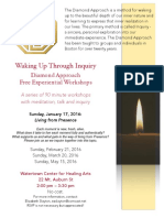 Flyer For Diamond Approach Boston Free Meeting