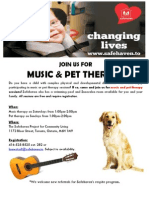 Music & Pet Therapy: Join Us For