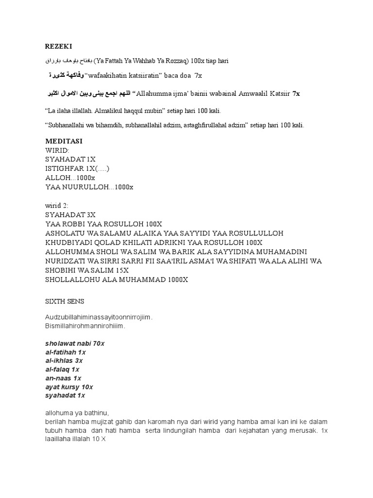 Keutamaan Lailahaillallah Al Malikul Haqqul Mubin Kumpulan