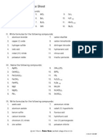 Nomenclature Practice Sheet1-Withkey PDF