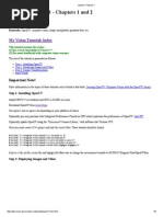 OpenCV Tutorial 1 Chap No.1 and 2