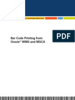 Bar Code Printing from Oracle® WMS and MSCA