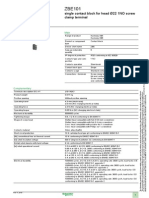 Product Data Sheet: Single Contact Block For Head Ø22 1NO Screw Clamp Terminal