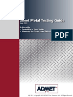 ADMET Sheet Metal Testing Guide July 2013