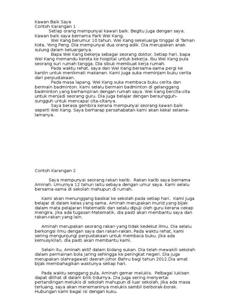 Kawan Baik Saya Docx
