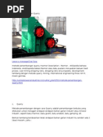 Download Metode Penambangan Quarry by Ardinal SN269109236 doc pdf