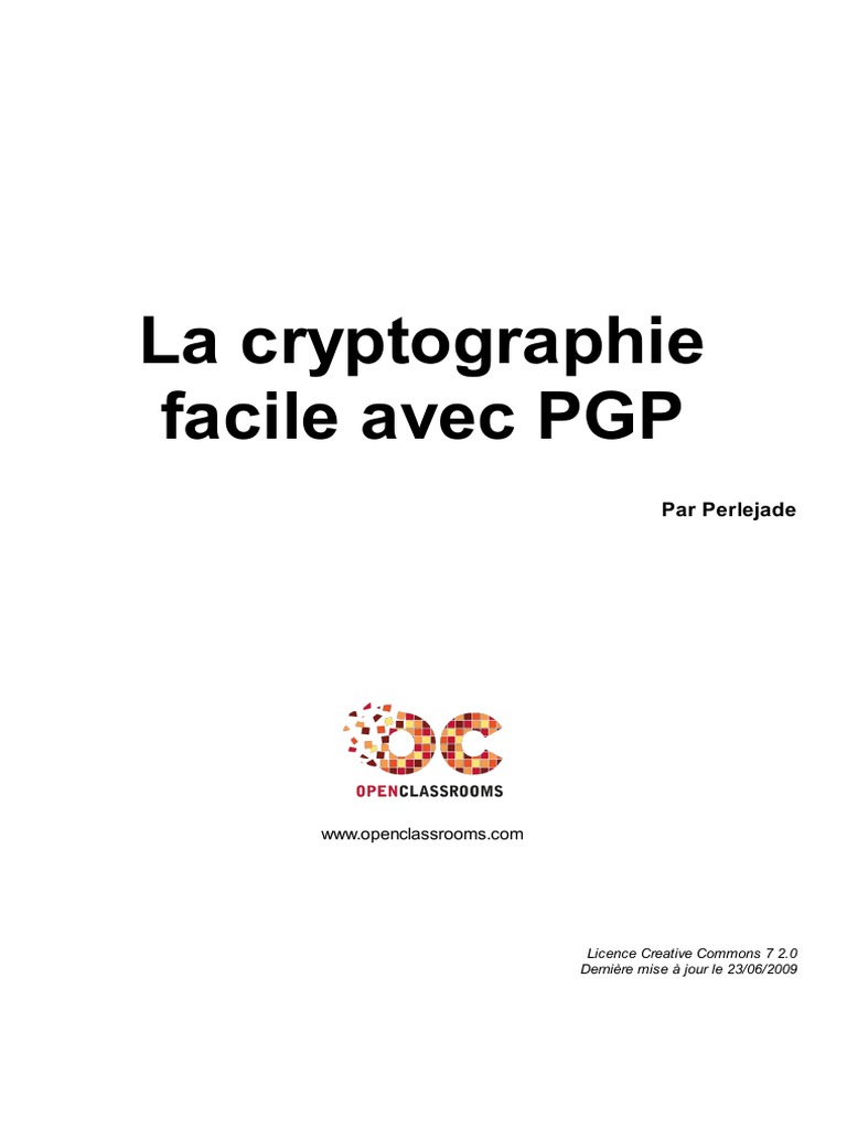 La Cryptographie Facile Avec PGP | PDF | Cryptographie | Cryptage