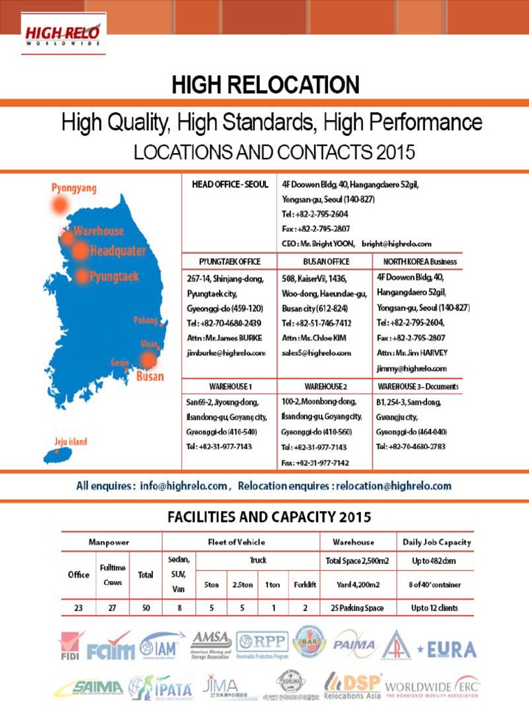High Relocation Services in Korea | PDF | Industries | Transport