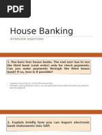 House Banking: Interview Questions