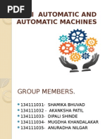 Semi Automatic and Automatic Machine