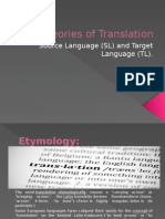 U2 Theories of Translation SL TL