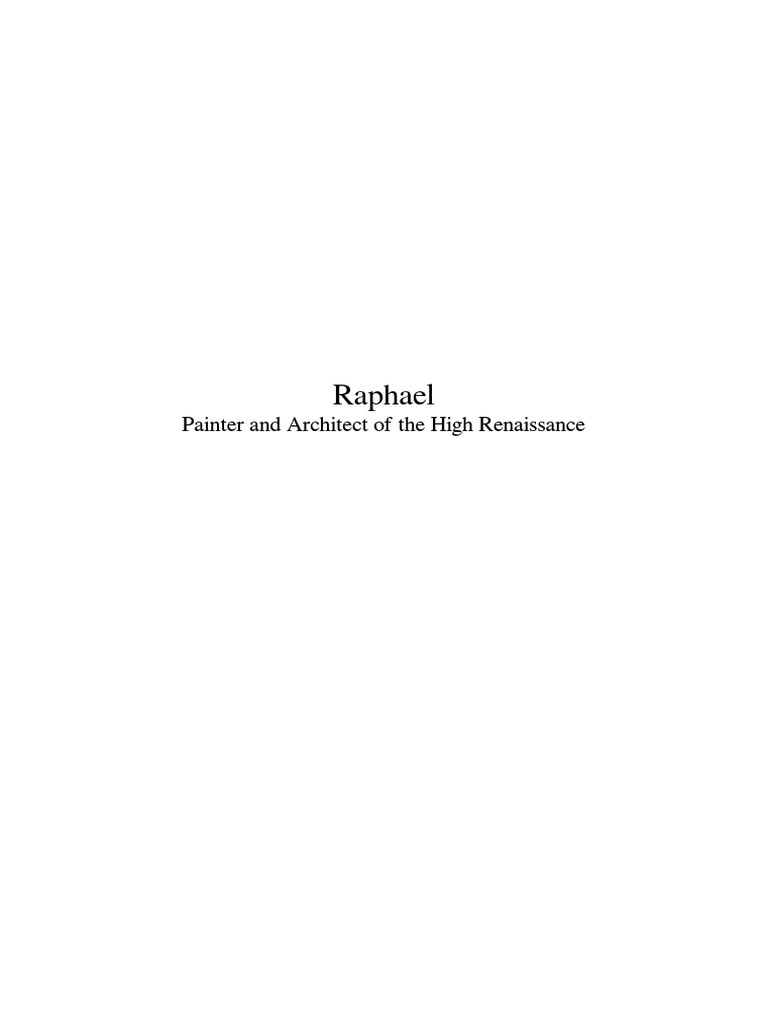 Raphael: Master of Renaissance Art | PDF | Raphael | Michelangelo