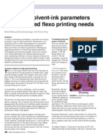 Solvent Ink Parameters Flexo Printing