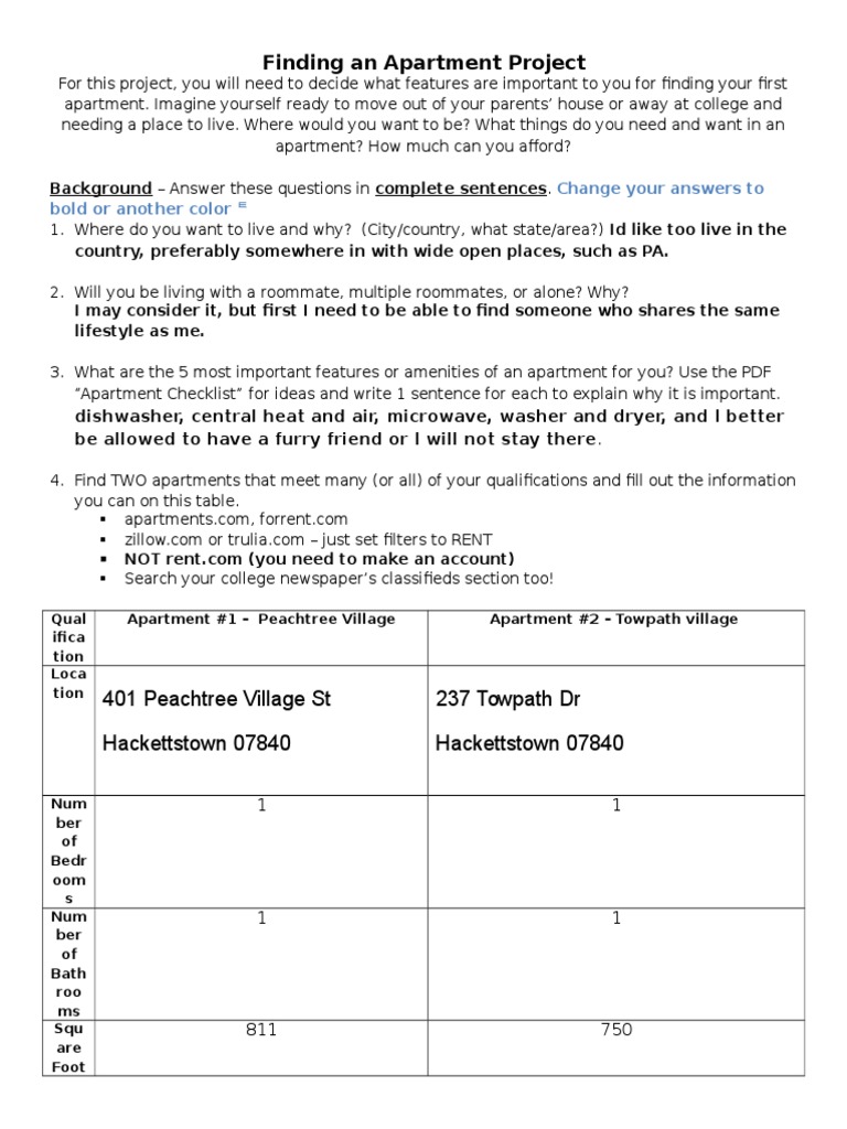 Essential Guide to Finding Your First Apartment | PDF | Roommate ...
