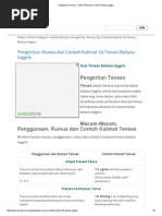 Download Pengertian Rumus Contoh 16 Macam Tenses Bahasa Inggris by Sri Nurliana Basry SN269127117 doc pdf