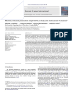 Microbial Ethanol Production Experimental Study and Multivariate Evaluation