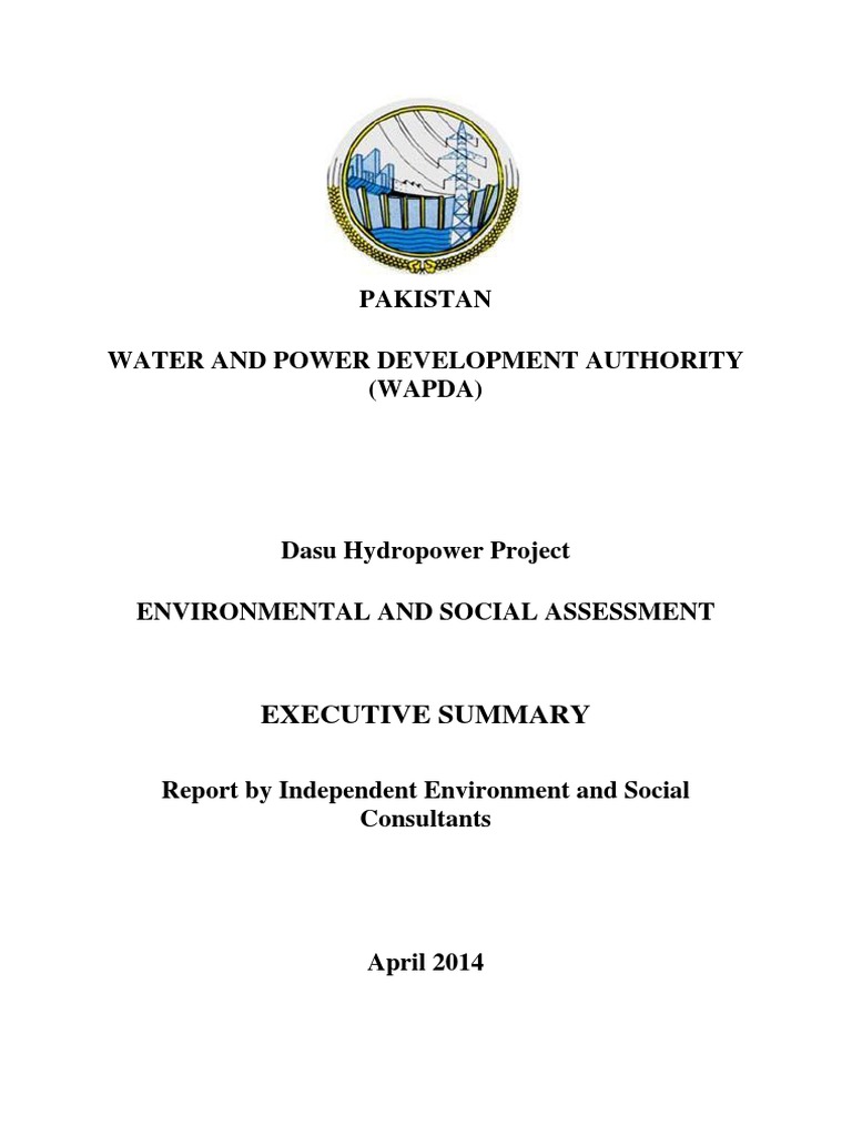 Dasu Hydropower Project Overview | PDF | Environmental Impact ...